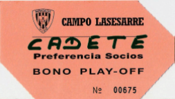 Bono play-off Lasesarre 1994 Barakaldo CF